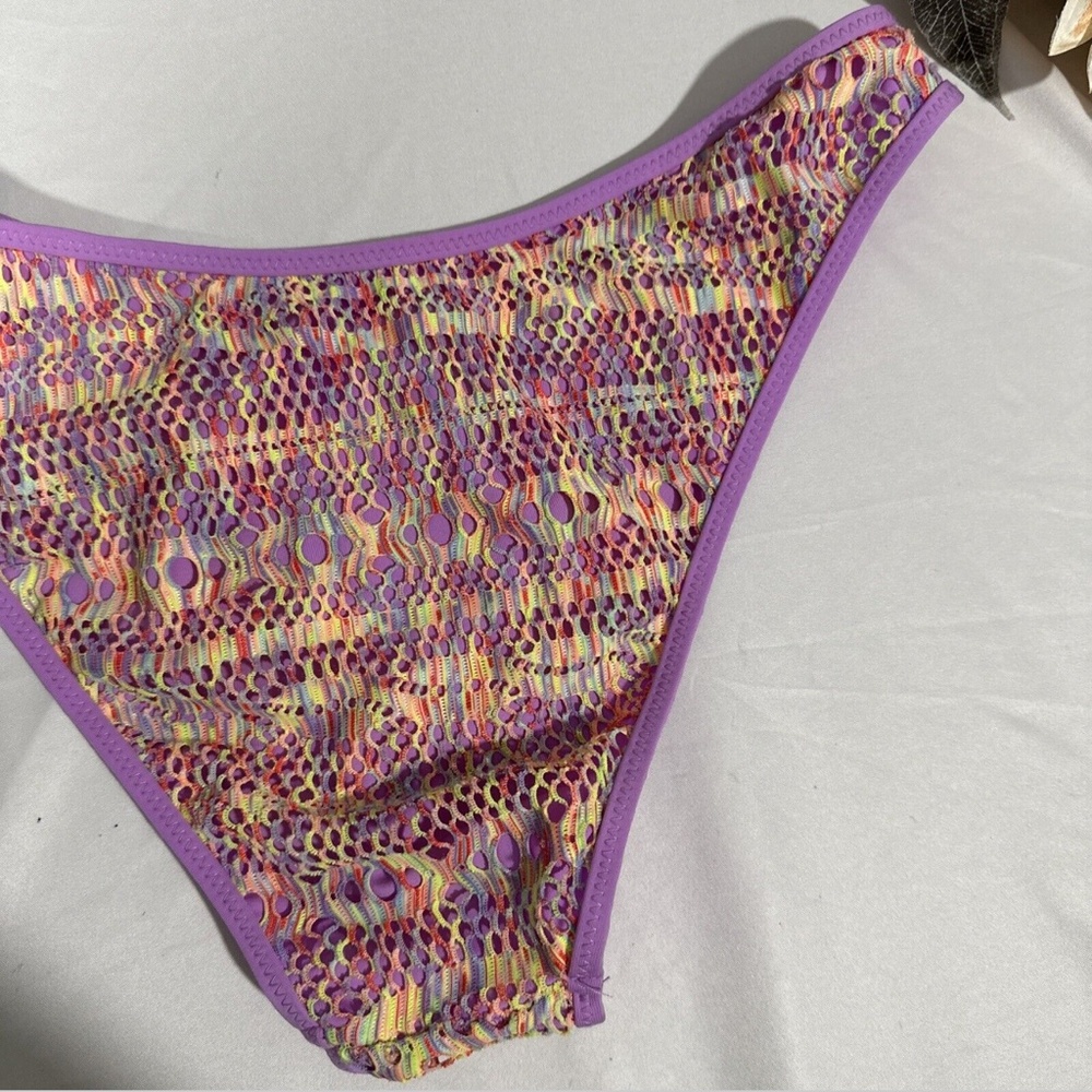 NEW $58 Becca‎ [ Large ] Coastal Brazilian Bikini Bottom in Orchid - Picture 9 of 12
